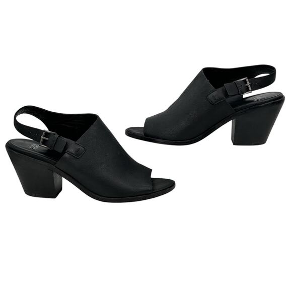 Eileen Fisher Glance Sling Back Heel Sandal Women's SZ 11 Black Comfort Capsule - Picture 3 of 10